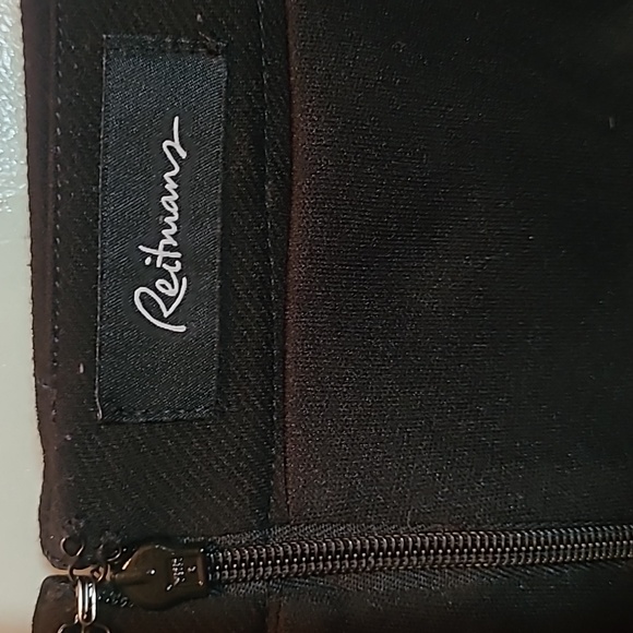 Black Reitmans 6 - faux-button miniskirt size 16 - Picture 4 of 7